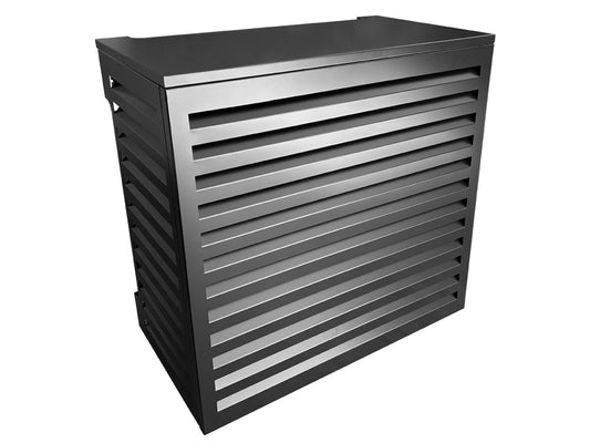 2mm Thickness Aluminum Heat Pump Cover- Black -Medium