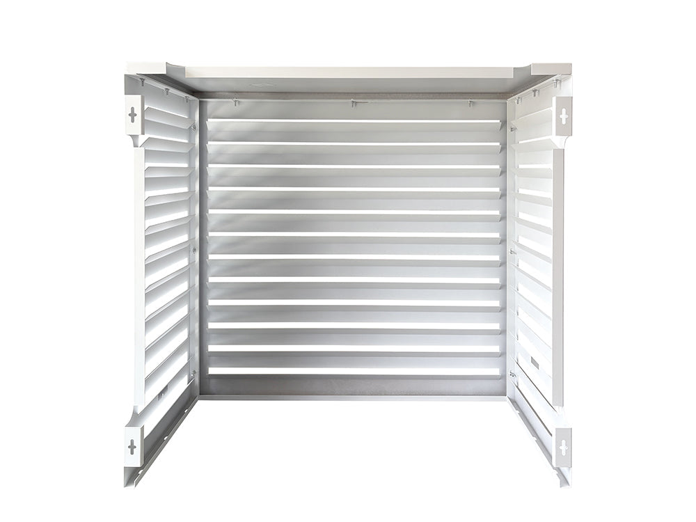 2mm Thickness Aluminum Heat Pump Cover- White -Medium