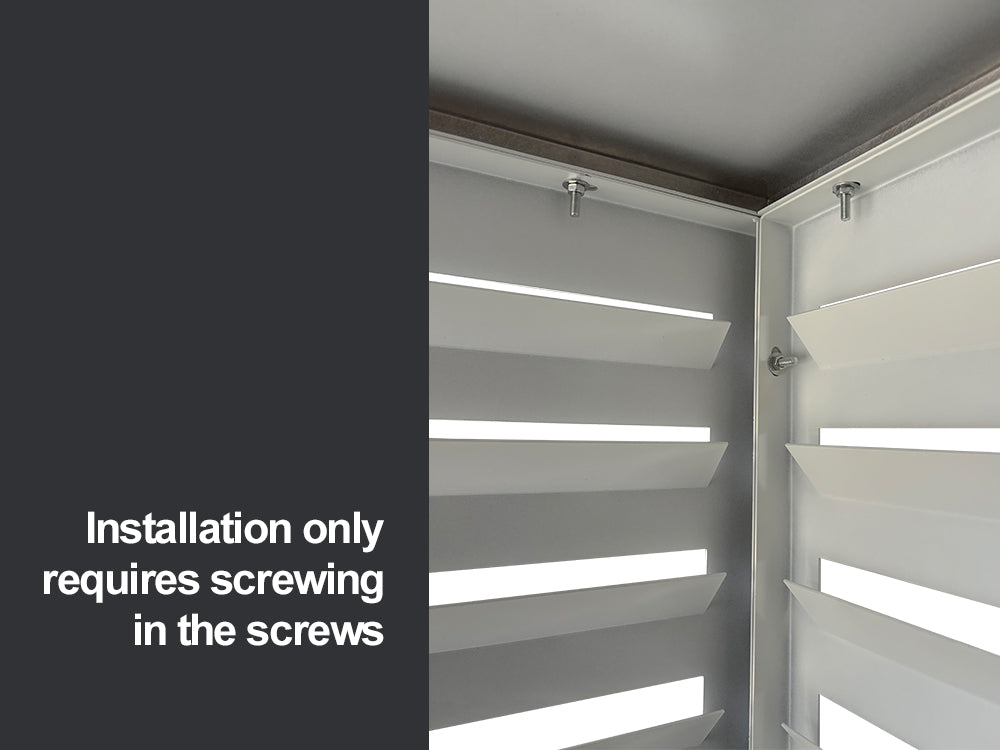 2mm Thickness Aluminum Heat Pump Cover- White -Medium