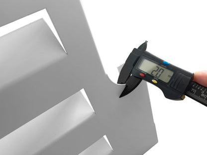 2mm Thickness Aluminum Heat Pump Cover- White -Medium