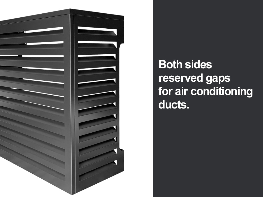 2mm Thickness Aluminum Heat Pump Cover- Black -Medium