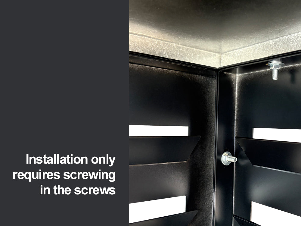 2mm Thickness Aluminum Heat Pump Cover- Black -Medium