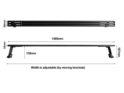 Toyota Hiace Gutter Mount 3 Bar Roof Rack Kit