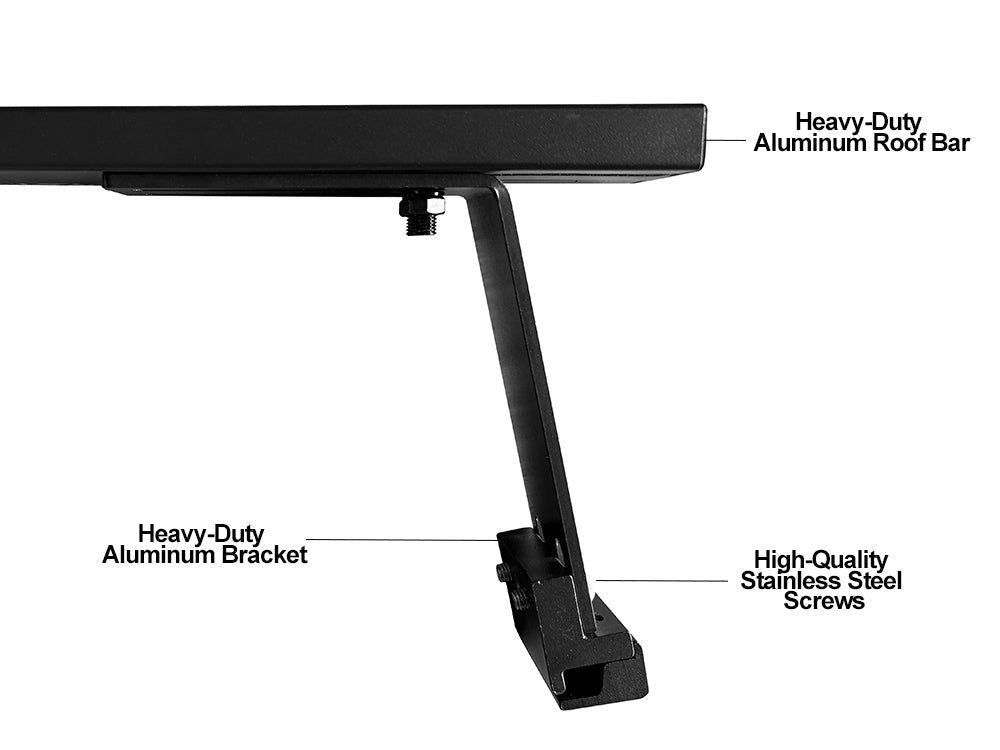 Toyota Hiace Gutter Mount 3 Bar Roof Rack Kit