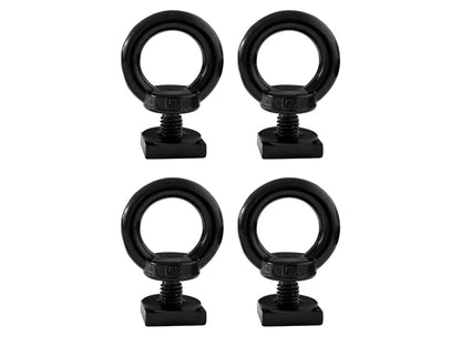 4 x 304 Stainless Steel Roof Rack M8 Eye Bolt-Black