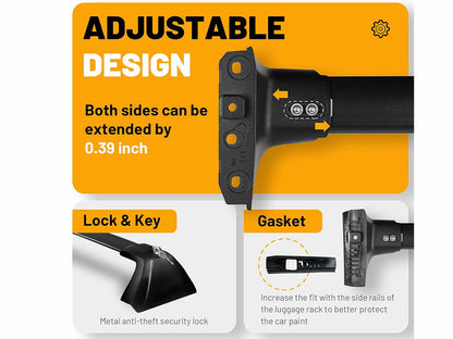 Roof Rack Cross Bars for Toyota Highlander 2021-2025