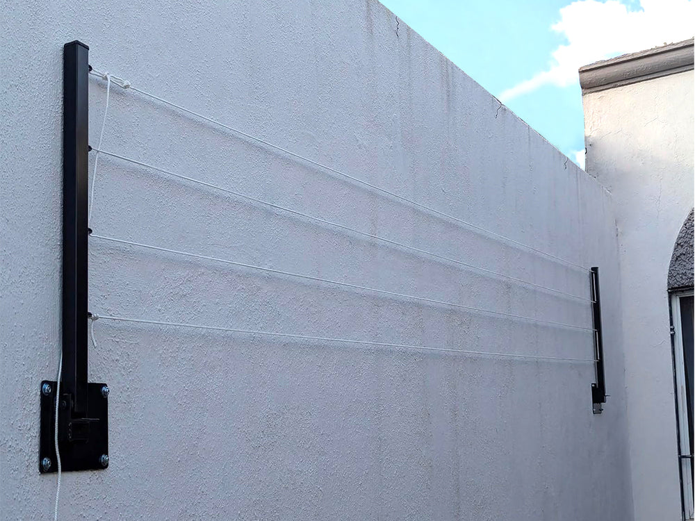 Outdoor Foldable Wall-Mounted Clothesline