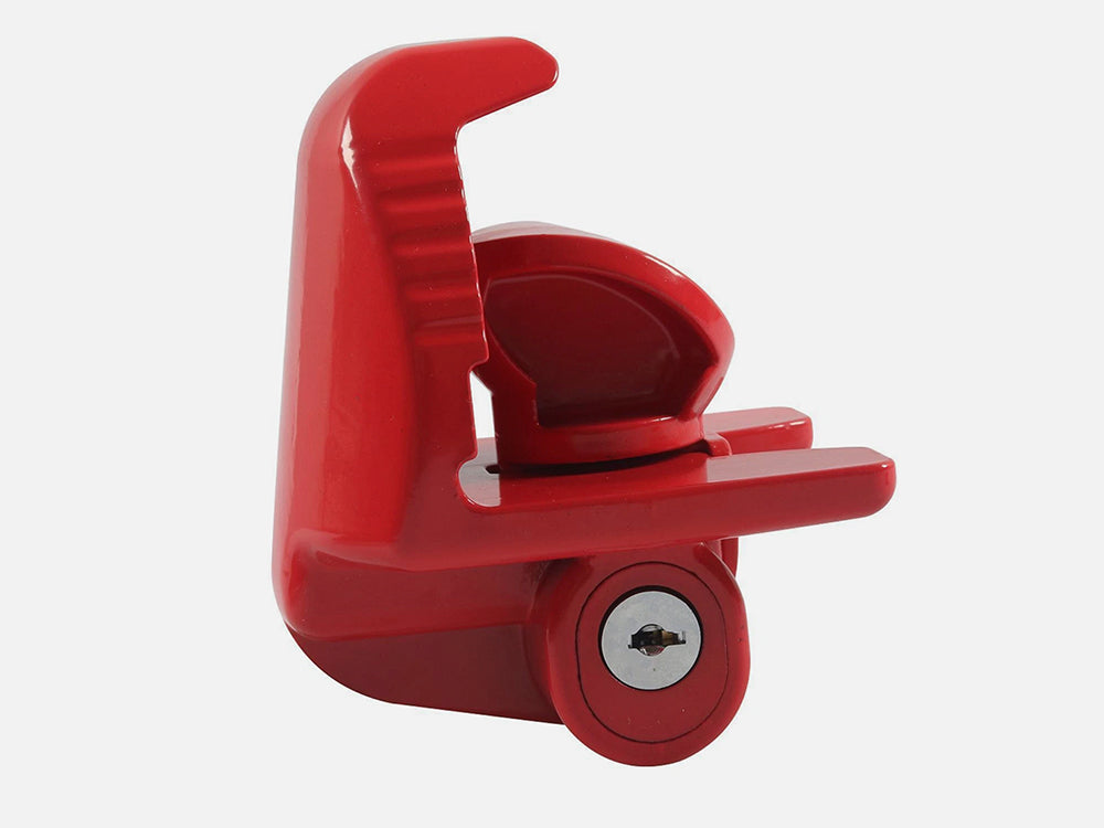 Universal Trailer Hitch Coupler Lock - Red