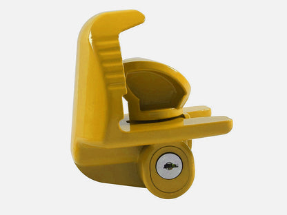 Universal Trailer Hitch Coupler Lock - Yellow