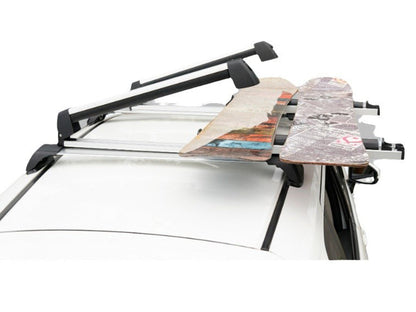 Snowboard Ski Top Roof Rack Carrier-Silver