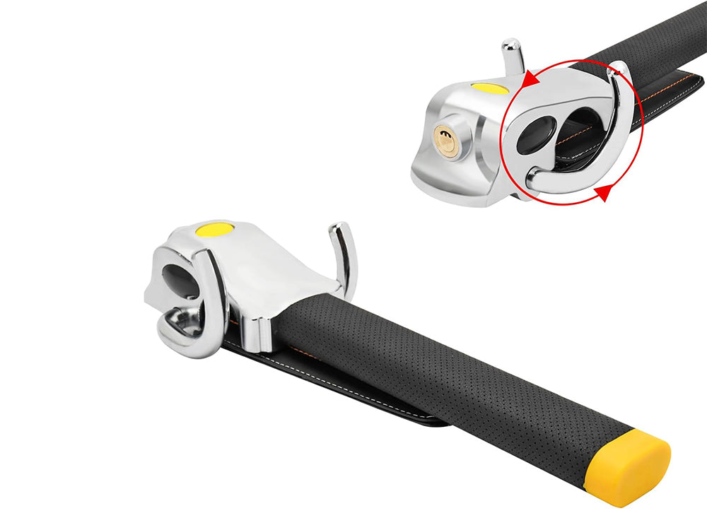 Steering wheel lock- Black & Silver