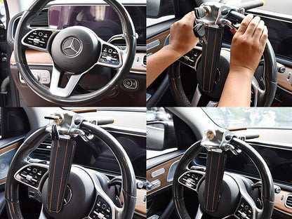 Steering wheel lock- Black & Silver