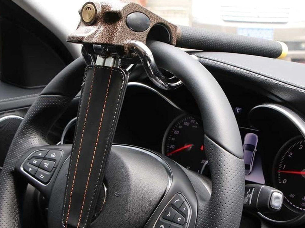 Steering wheel lock- Black & Gold