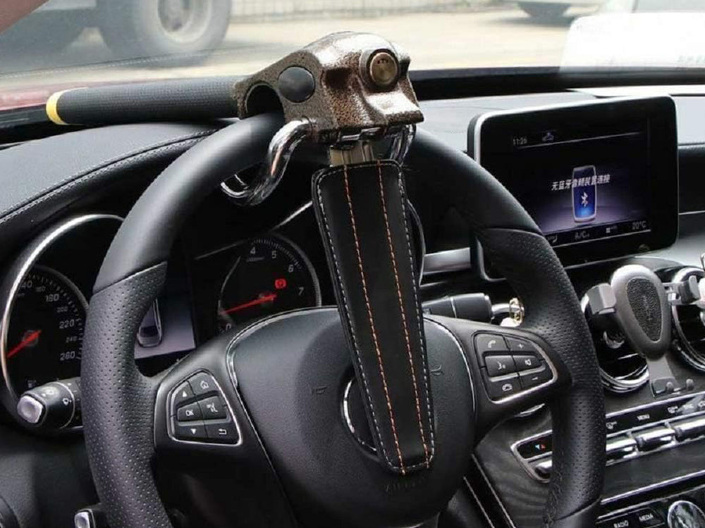 Steering wheel lock- Black & Gold