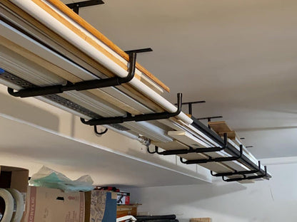 Overhead Ceiling Mounted Garage Storage Hooks Rack Hanger