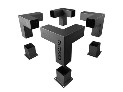 OUTPRO Aluminum Single Pergola Bracket Kit
