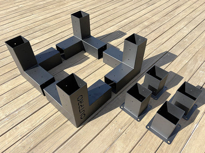 OUTPRO Aluminum Single Pergola Bracket Kit