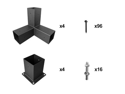 OUTPRO Aluminum Single Pergola Bracket Kit
