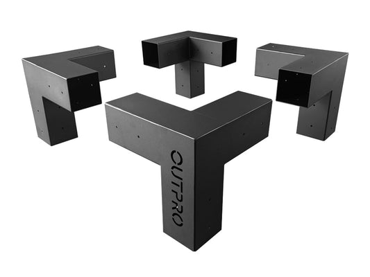 OUTPRO Aluminum Single Pergola Corner bracket Kit
