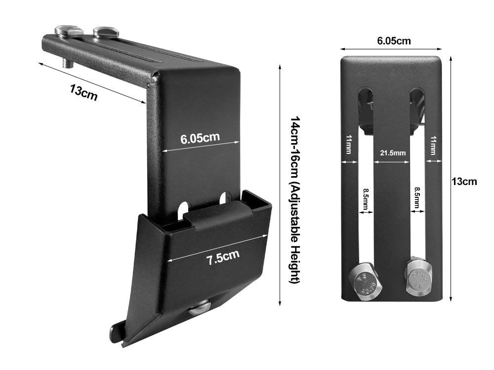 Universal gutter mount bracket -2 pack