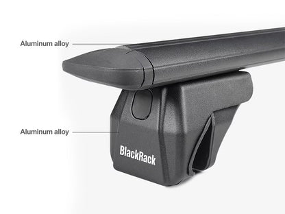 BlackRack Roof rack cross bars for raised side rails
