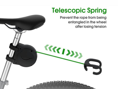 Retractable Bike Tow Rope with Hooks