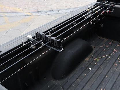 Aluminum Fishing Rod Holder for Truck Bed – Holds 4 Rods