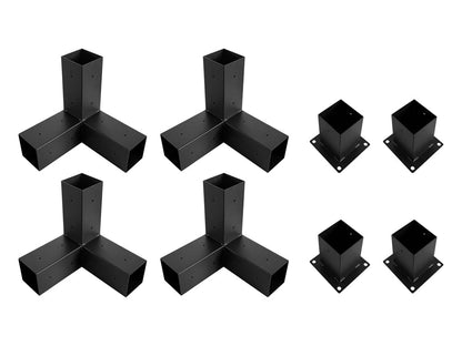 Single Pergola Brackets DIY Kit fit 90 x 90mm timber
