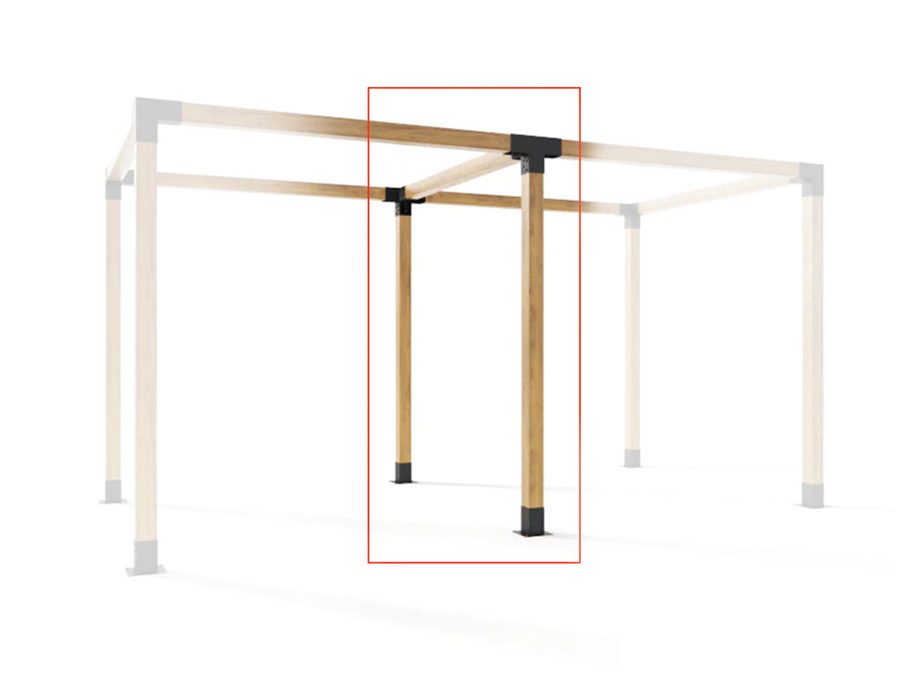 4-Way Pergola Bracket DIY Kit fit 90 x 90mm timber