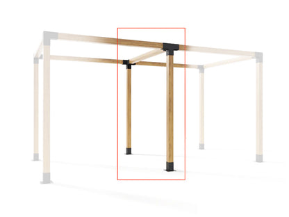 4-Way Pergola Bracket DIY Kit fit 90 x 90mm timber