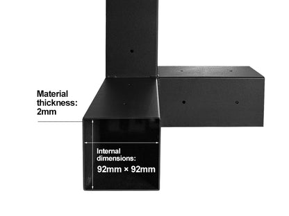 Double Pergola brackets DIY Kit fit 90 x 90mm timber