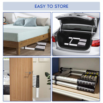 Telescopic Ladder 2.6m Portable Extension Ladder