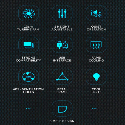 Laptop Cooler Gaming Cooling Pad