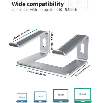Portable metal laptop stand