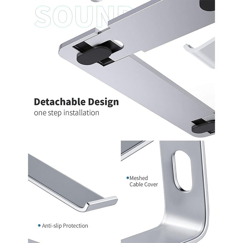 Laptop stand with tabletop mount