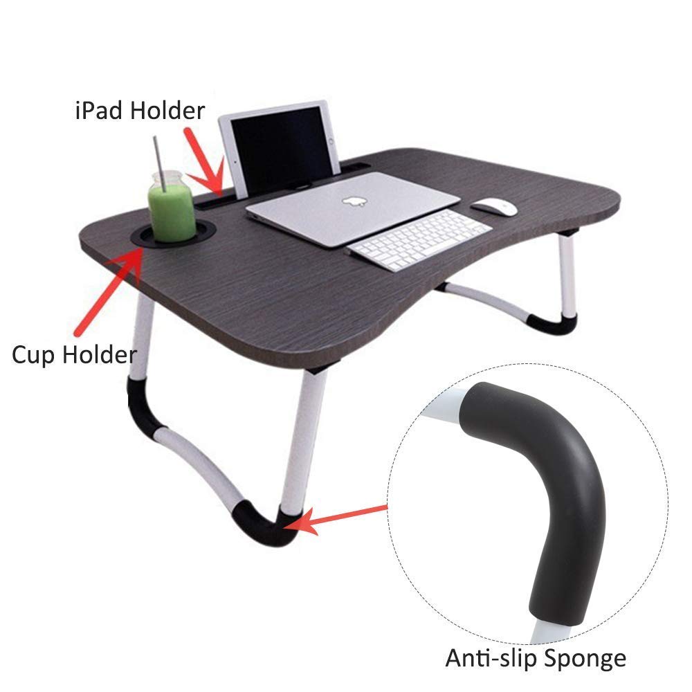 Laptop Table - Laptop Desk Laptop Bed Table Wood - The Shopsite