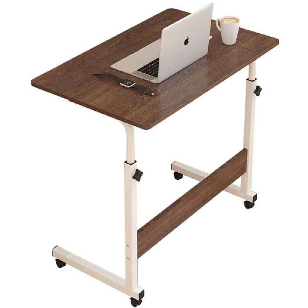 Brown adjustable laptop desk stand