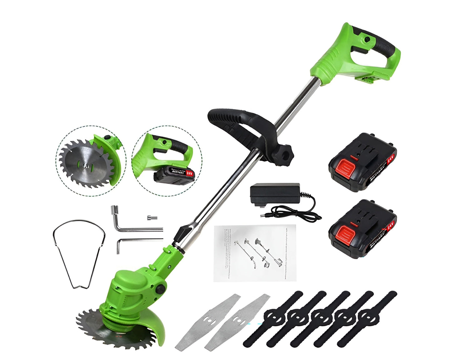 Push Weed Eater strimmer, Battery Operated Grass Cutter