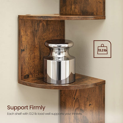 VASAGLE Floating Corner Shelf - 5-Tier