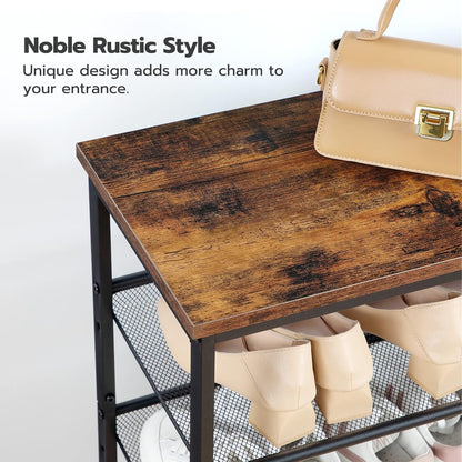 VASAGLE 4-Tier Shoe Rack for Entryway