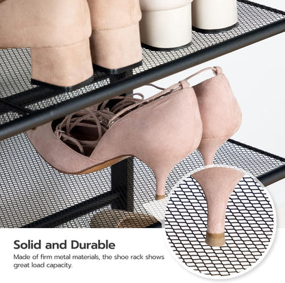 VASAGLE 4-Tier Shoe Rack for Entryway