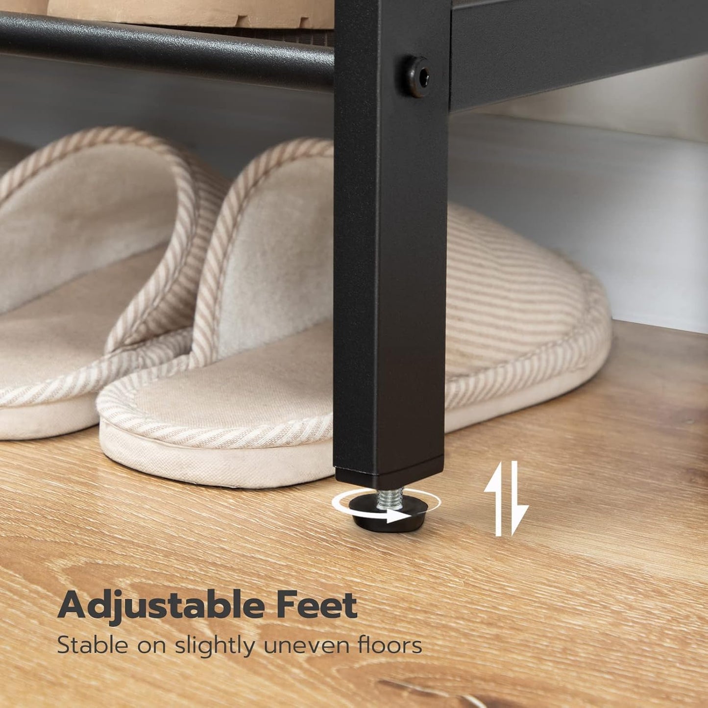 VASAGLE 4-Tier Shoe Rack for Entryway