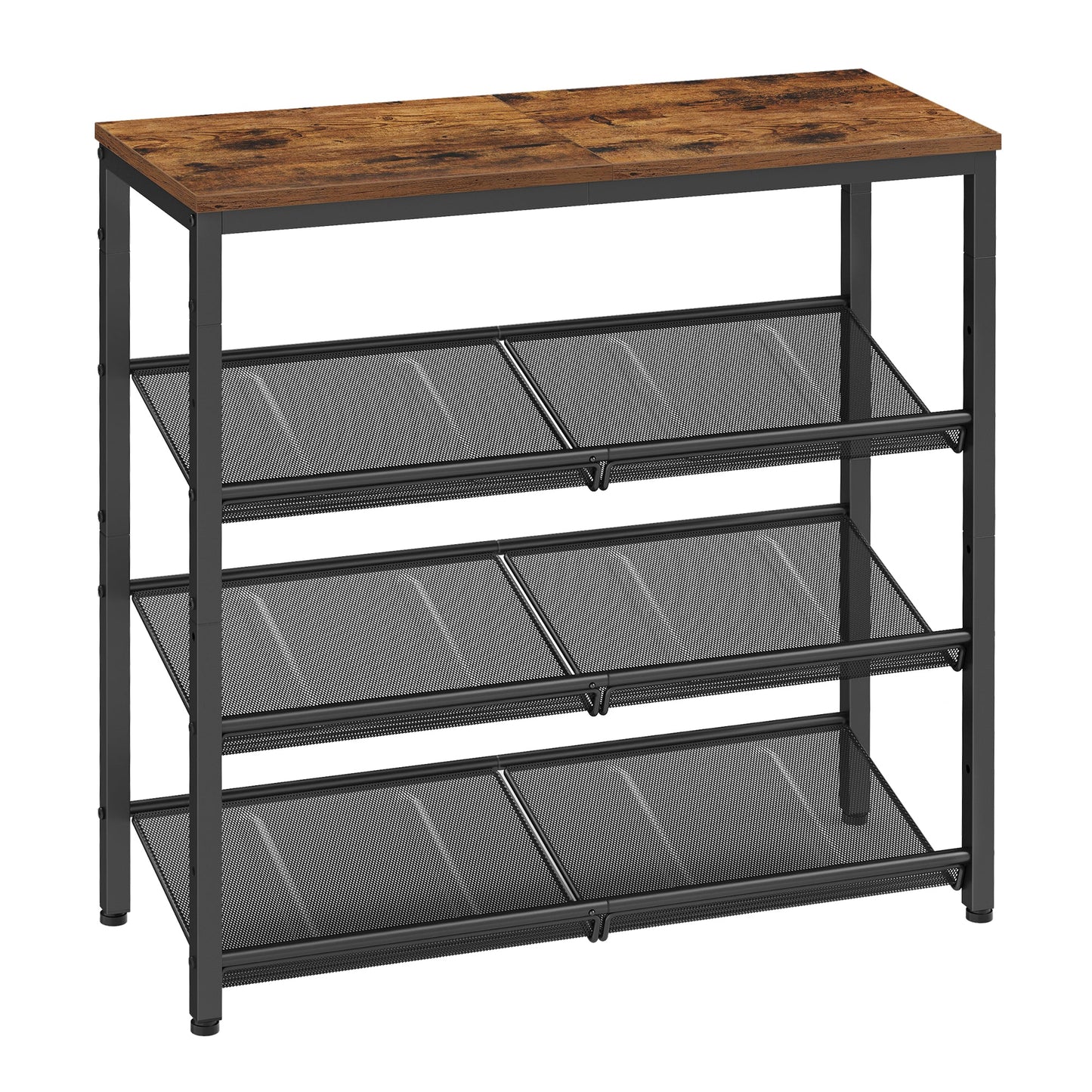 VASAGLE 4-Tier Shoe Rack for Entryway