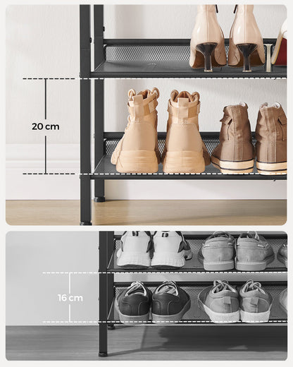 VASAGLE 4-Tier Shoe Rack for Entryway