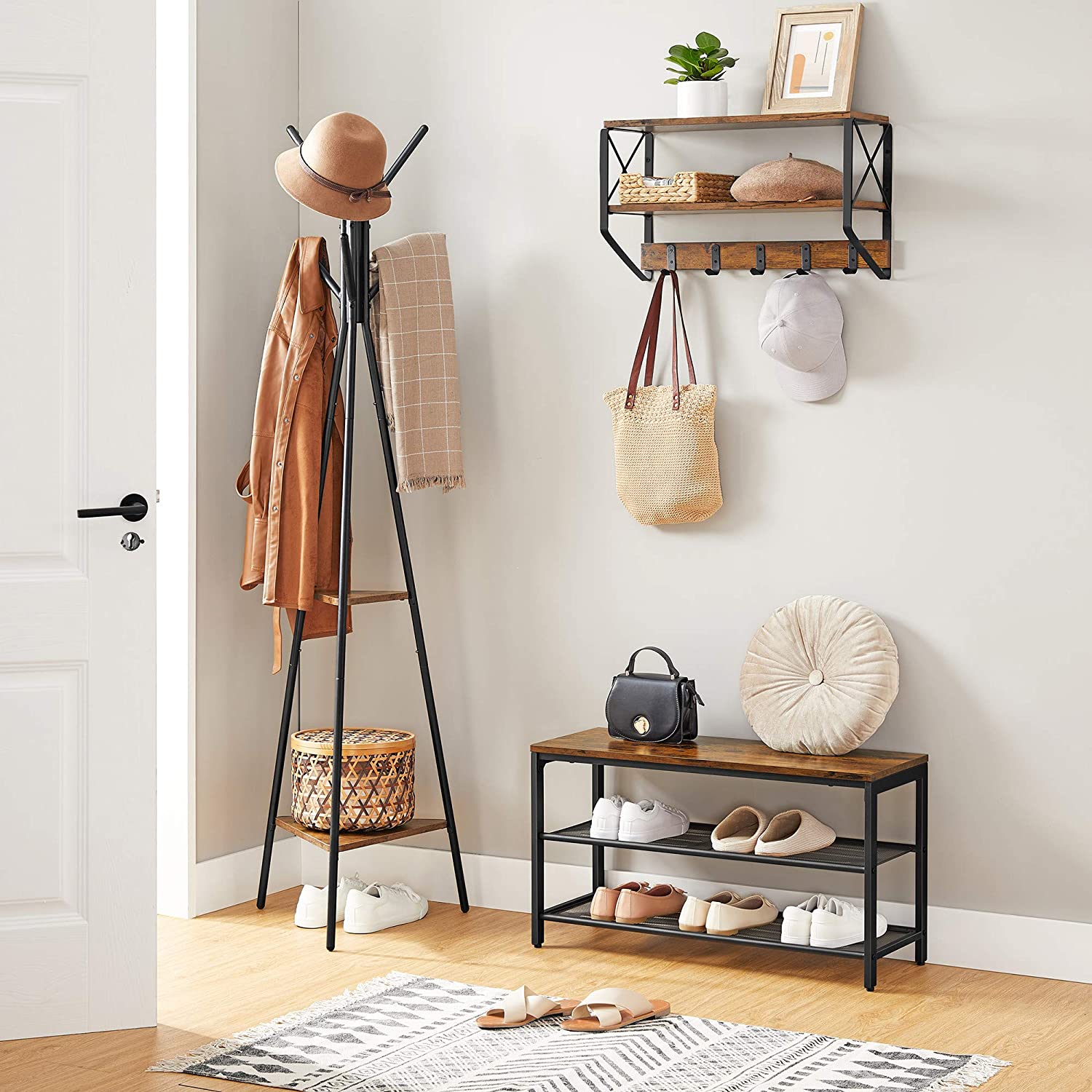 two shelf shoe rack