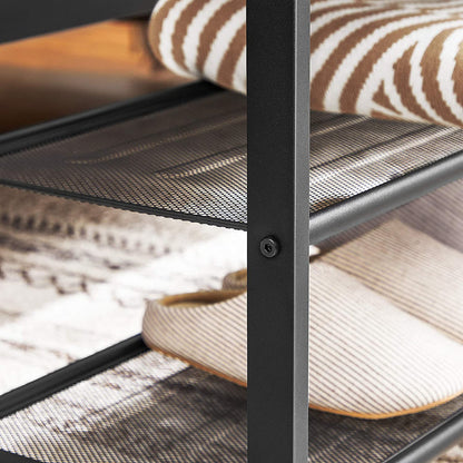 steel frame shoe rack