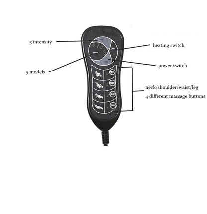 Massaging Back Massager Chair Car Seat Massage Cushion - The Shopsite