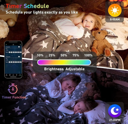 10 PCS LED RGB Gaming Lights with APP Smart Modular Panel Hex Tiles Push Glide Expansion Shapes Wall Lights
