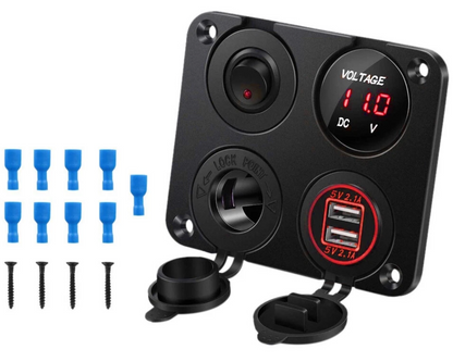 LED Rocker Switch Panel Red