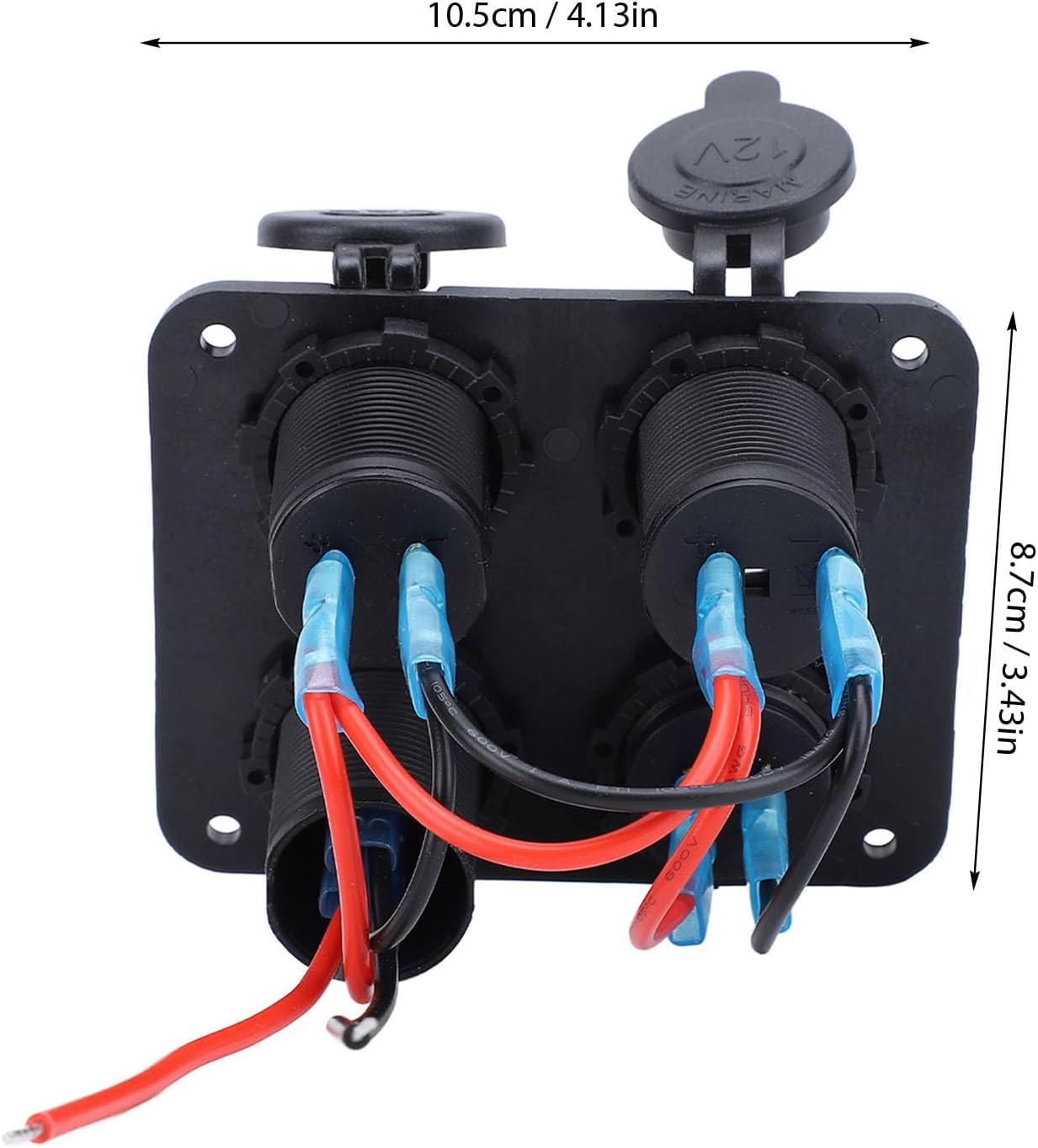 Dual USB LED Rocker Switch Panel